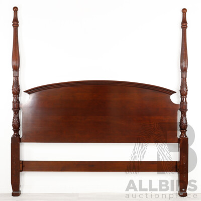Mahogany King Size 'Brandywine' Half Tester Headboard