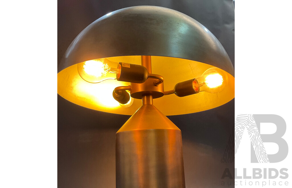 Mushroom Brass Table Lamp