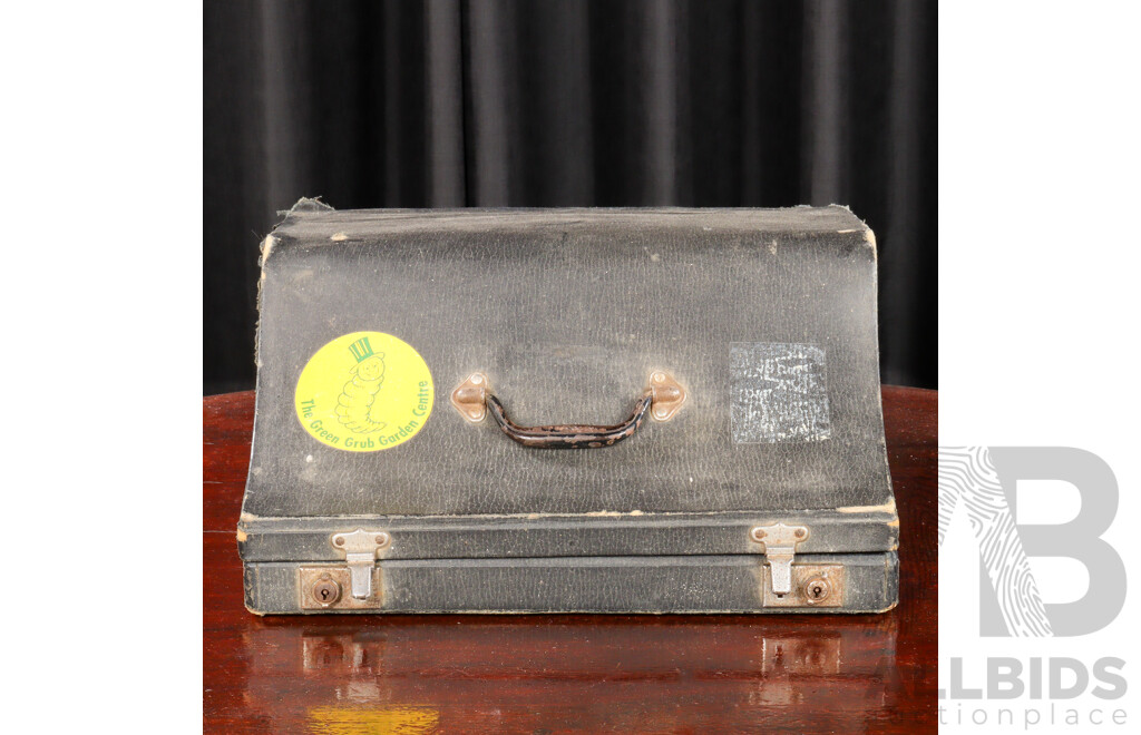 Vintaged Cased Piano Accordian by Carola