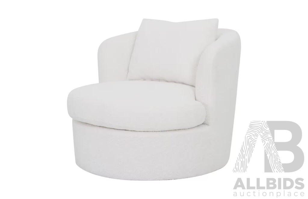 ANKO Boucle Swivel Chair