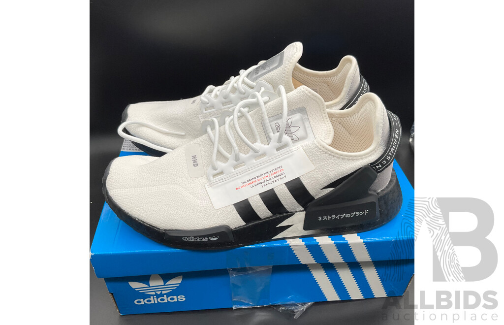 ADIDAS NMD_ R1.V2 Size US11 & LUCID White/Black Shoes Size US13