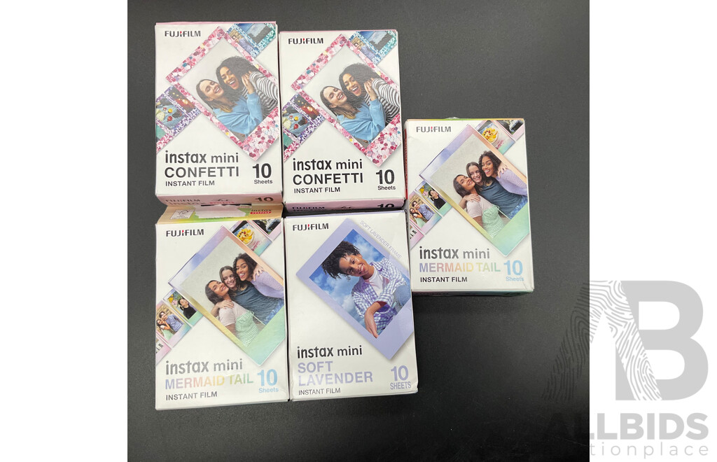 Dusk Pink Butter Icing & Vanilla Caramel Candles & Fragrant Oil & Instax Mini Instant Film 10 Sheets X5 Packs