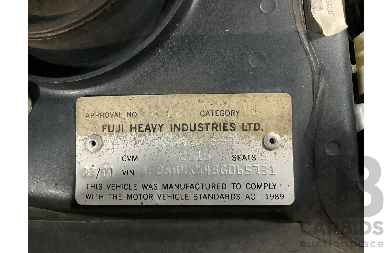 3/2011 Subaru Forester XS Premium MY11 4d Wagon Dark Grey Metallic 2.5L