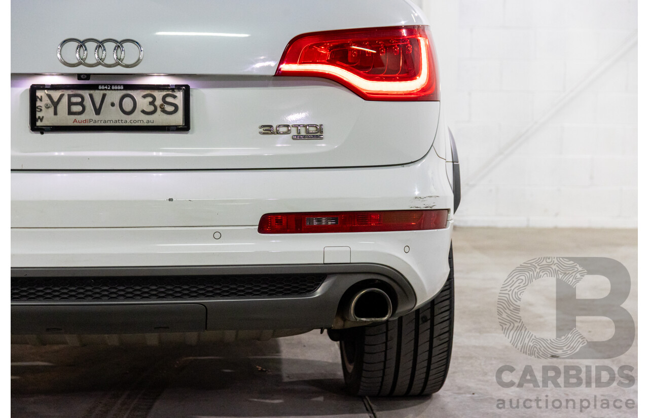 5/2013 Audi Q7 3.0 TDI Quattro MY13 4d Wagon Carrara White Turbo Diesel V6 3.0L