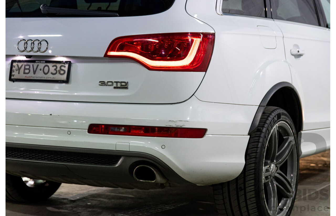 5/2013 Audi Q7 3.0 TDI Quattro MY13 4d Wagon Carrara White Turbo Diesel V6 3.0L