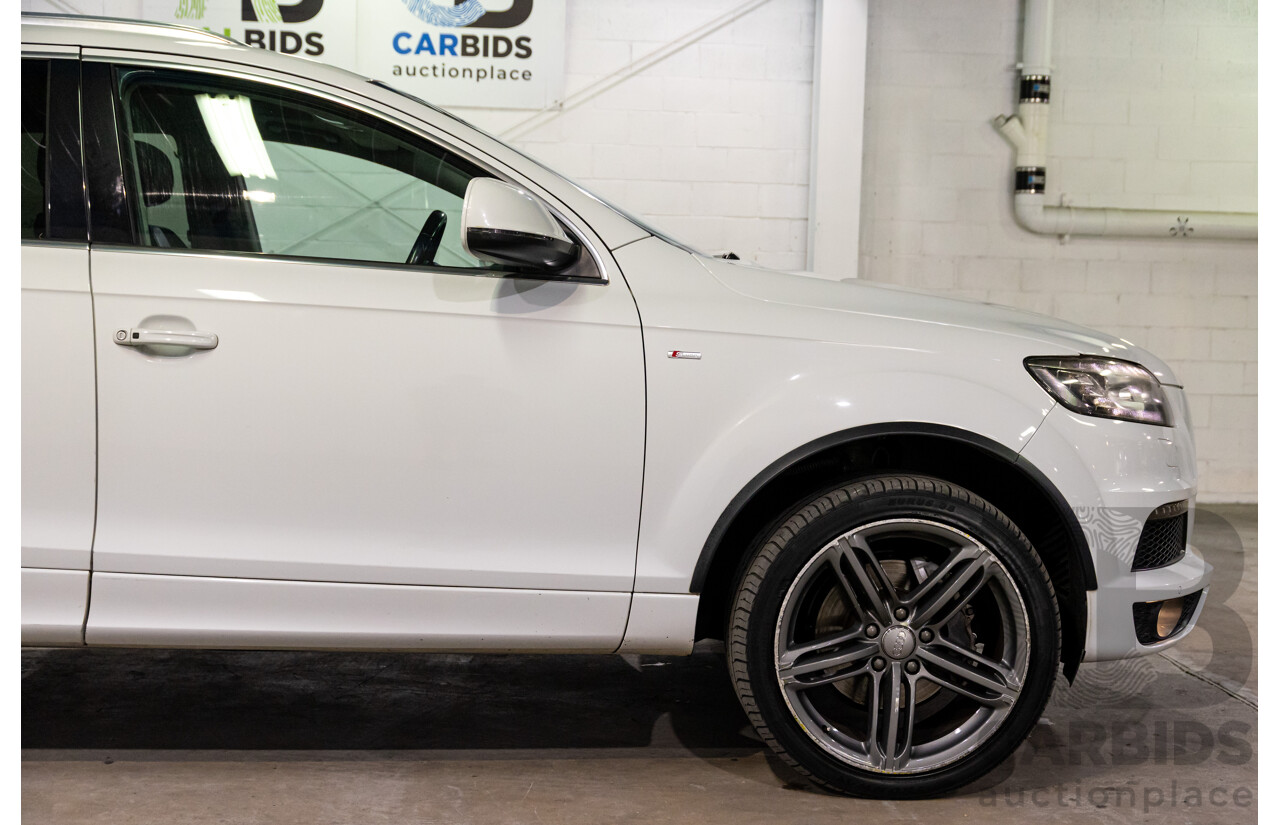5/2013 Audi Q7 3.0 TDI Quattro MY13 4d Wagon Carrara White Turbo Diesel V6 3.0L