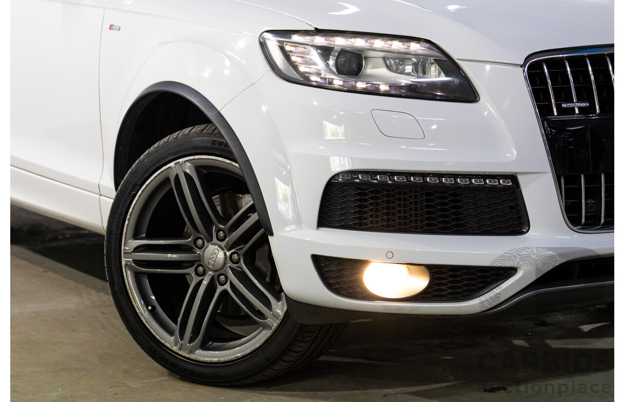 5/2013 Audi Q7 3.0 TDI Quattro MY13 4d Wagon Carrara White Turbo Diesel V6 3.0L