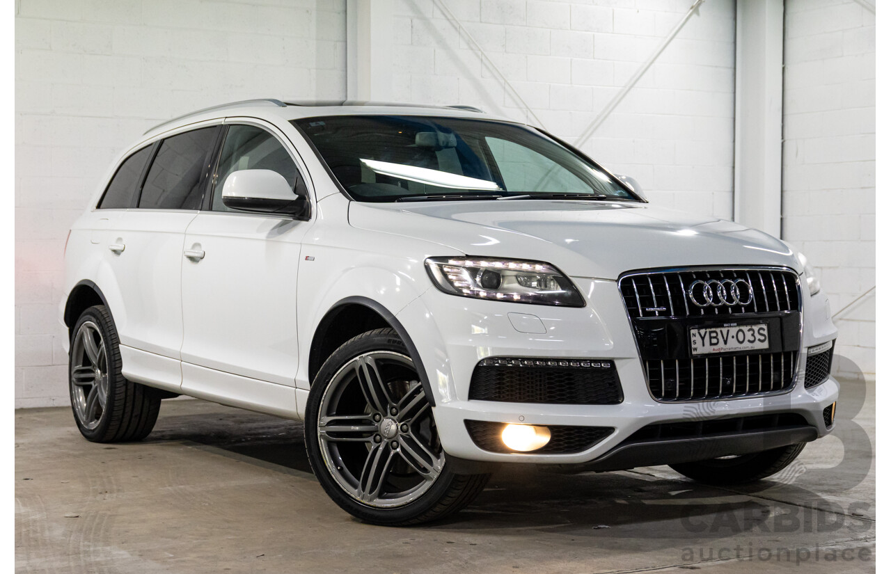 5/2013 Audi Q7 3.0 TDI Quattro MY13 4d Wagon Carrara White Turbo Diesel V6 3.0L
