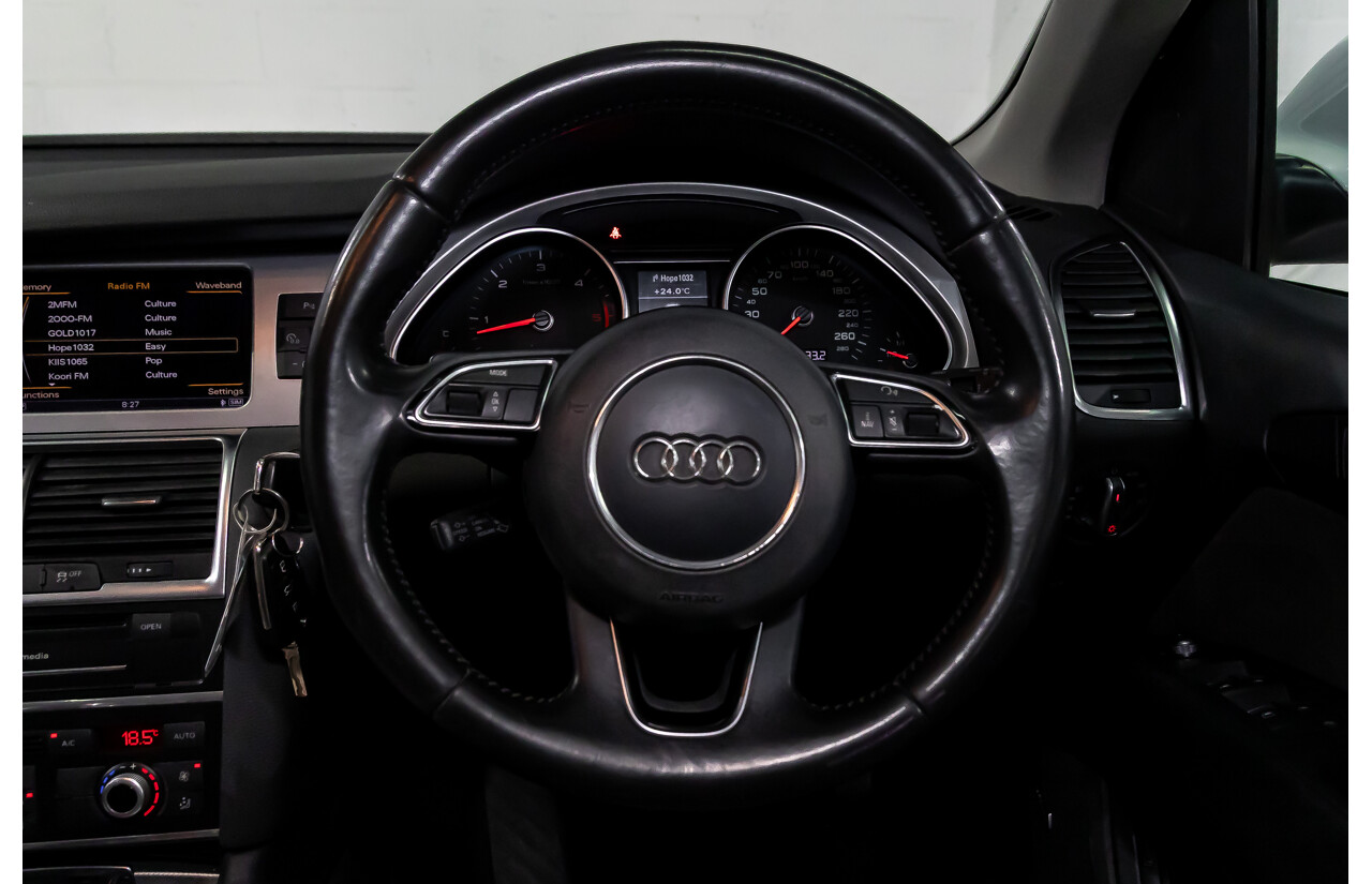 5/2013 Audi Q7 3.0 TDI Quattro MY13 4d Wagon Carrara White Turbo Diesel V6 3.0L