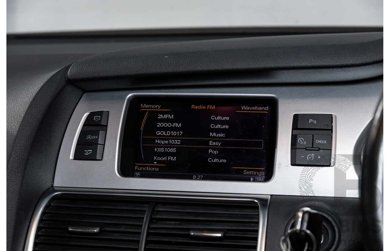 5/2013 Audi Q7 3.0 TDI Quattro MY13 4d Wagon Carrara White Turbo Diesel V6 3.0L