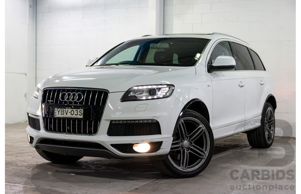 5/2013 Audi Q7 3.0 TDI Quattro MY13 4d Wagon Carrara White Turbo Diesel V6 3.0L