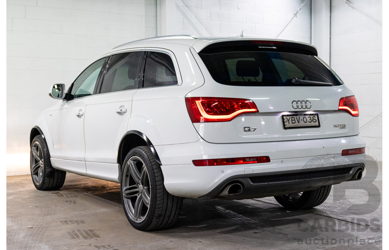 5/2013 Audi Q7 3.0 TDI Quattro MY13 4d Wagon Carrara White Turbo Diesel V6 3.0L