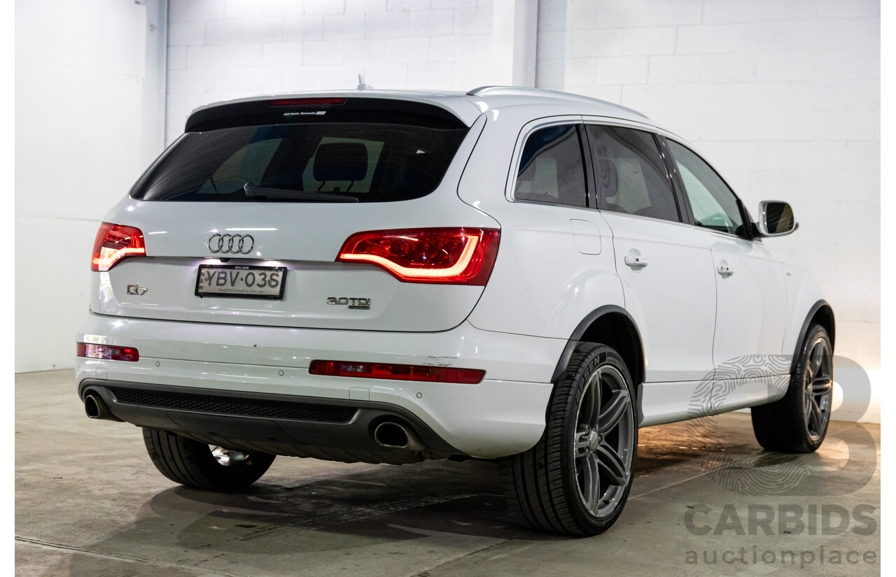 5/2013 Audi Q7 3.0 TDI Quattro MY13 4d Wagon Carrara White Turbo Diesel V6 3.0L