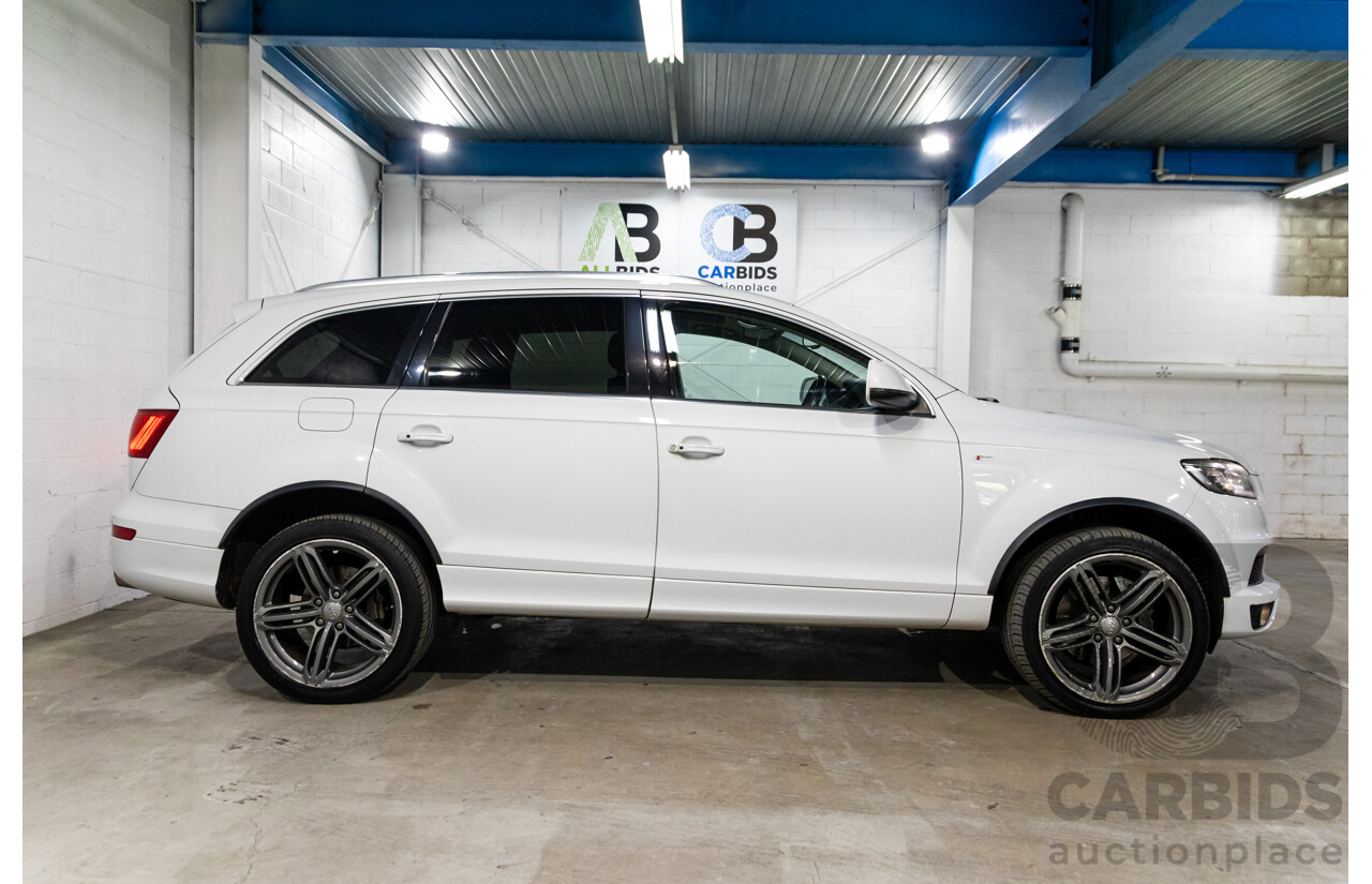 5/2013 Audi Q7 3.0 TDI Quattro MY13 4d Wagon Carrara White Turbo Diesel V6 3.0L