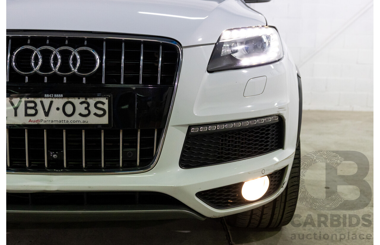 5/2013 Audi Q7 3.0 TDI Quattro MY13 4d Wagon Carrara White Turbo Diesel V6 3.0L