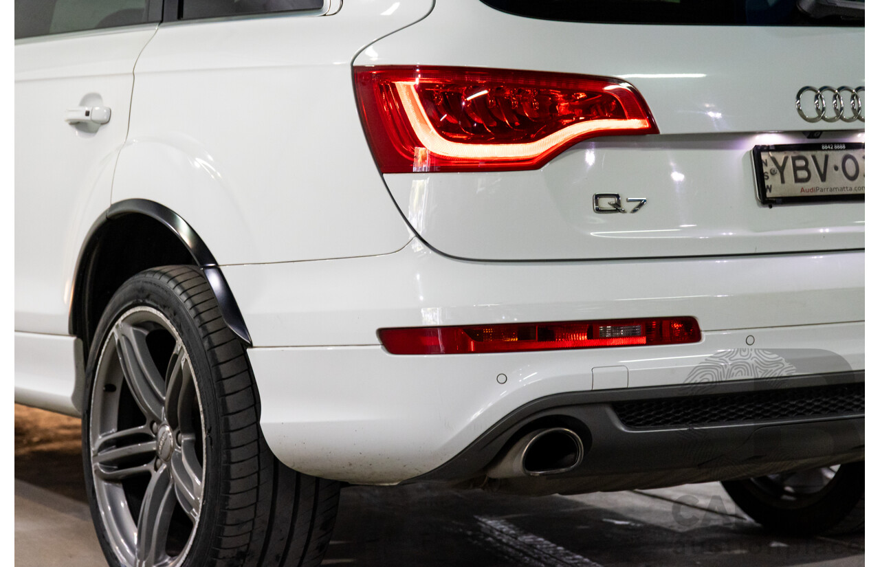 5/2013 Audi Q7 3.0 TDI Quattro MY13 4d Wagon Carrara White Turbo Diesel V6 3.0L
