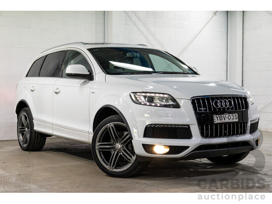 5/2013 Audi Q7 3.0 TDI Quattro MY13 4d Wagon Carrara White Turbo Diesel V6 3.0L