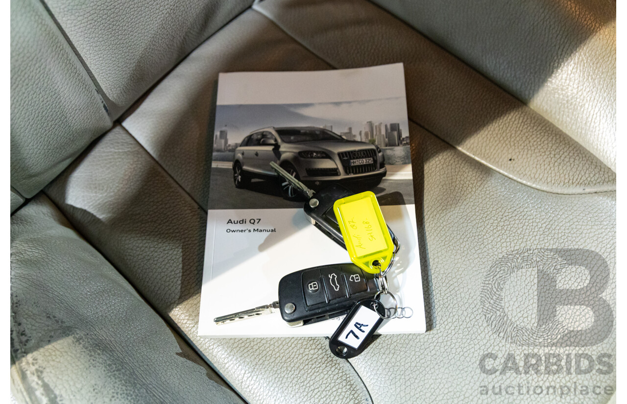 1/2012 Audi Q7 3.0 TDI Quattro MY12 4d Wagon Night Black Turbo Diesel V6 3.0L - 7 Seater