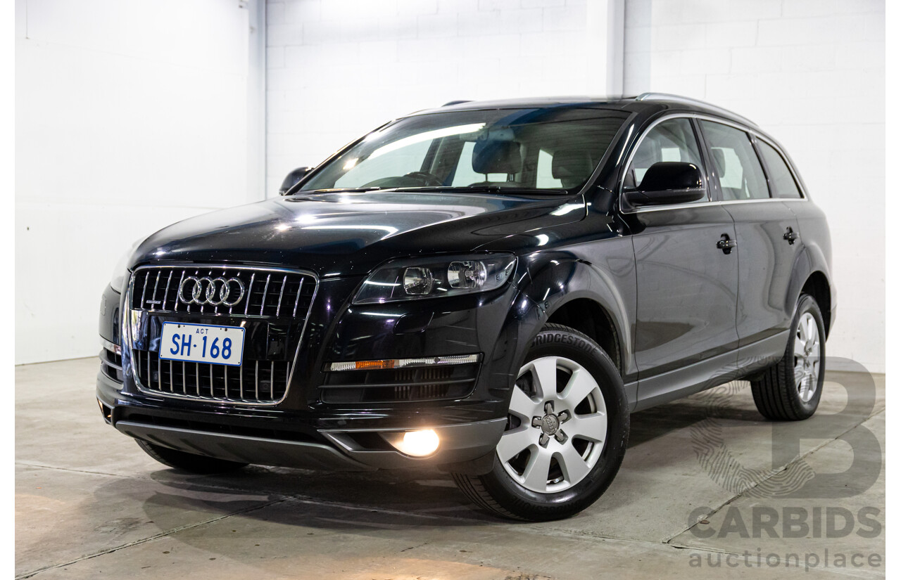 1/2012 Audi Q7 3.0 TDI Quattro MY12 4d Wagon Night Black Turbo Diesel V6 3.0L - 7 Seater