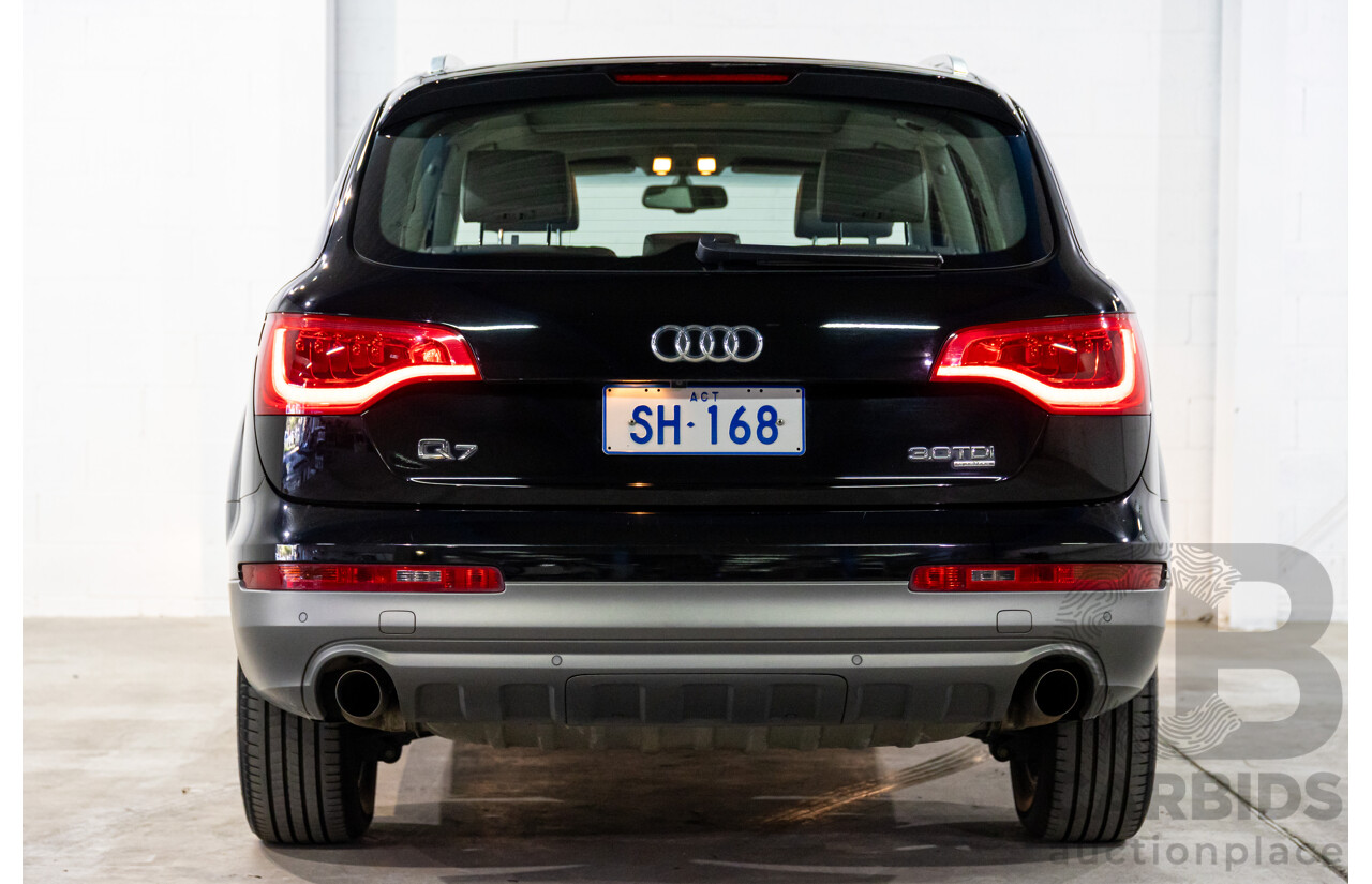 1/2012 Audi Q7 3.0 TDI Quattro MY12 4d Wagon Night Black Turbo Diesel V6 3.0L - 7 Seater