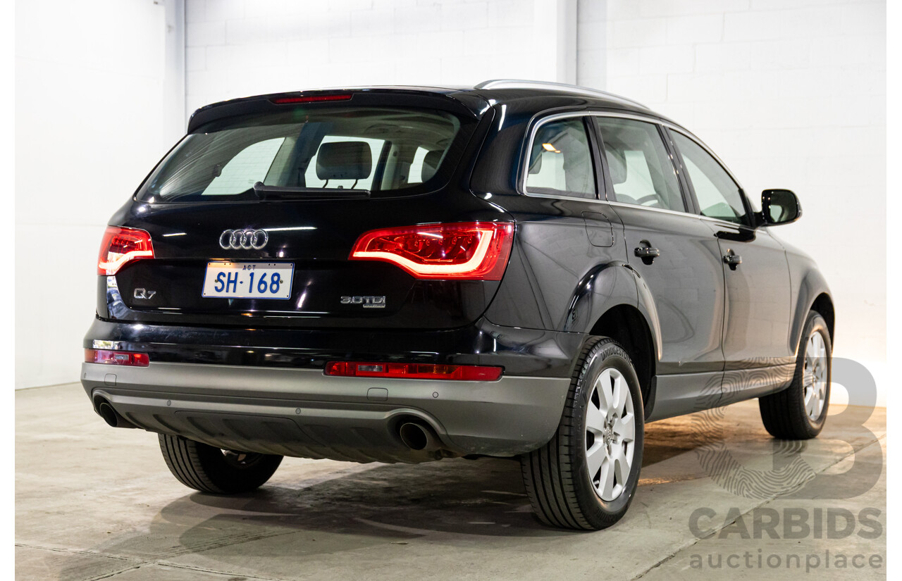1/2012 Audi Q7 3.0 TDI Quattro MY12 4d Wagon Night Black Turbo Diesel V6 3.0L - 7 Seater