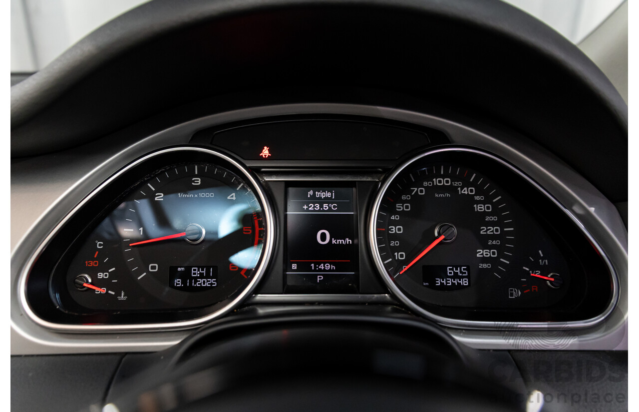 1/2012 Audi Q7 3.0 TDI Quattro MY12 4d Wagon Night Black Turbo Diesel V6 3.0L - 7 Seater