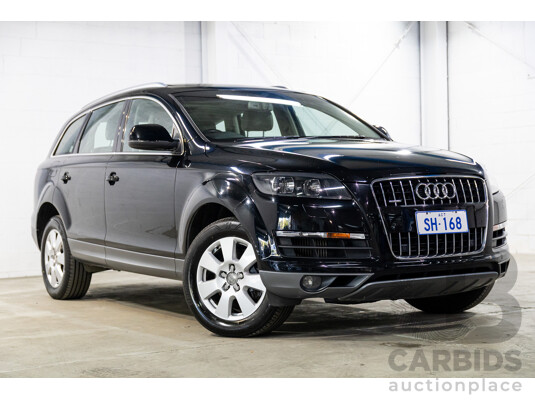 1/2012 Audi Q7 3.0 TDI Quattro MY12 4d Wagon Night Black Turbo Diesel V6 3.0L - 7 Seater