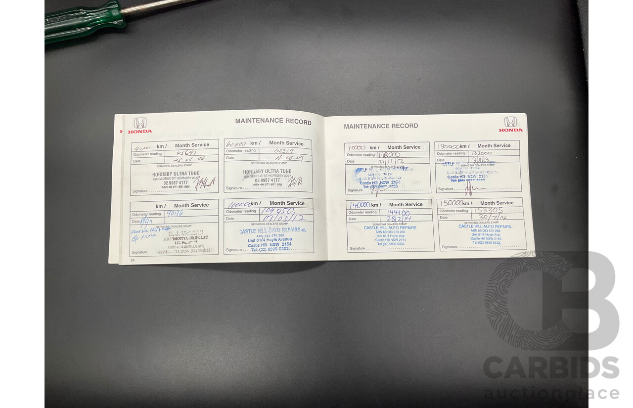 8/2002 Honda CR-V (4x4) MY02 4d Wagon Taffeta White 2.4L