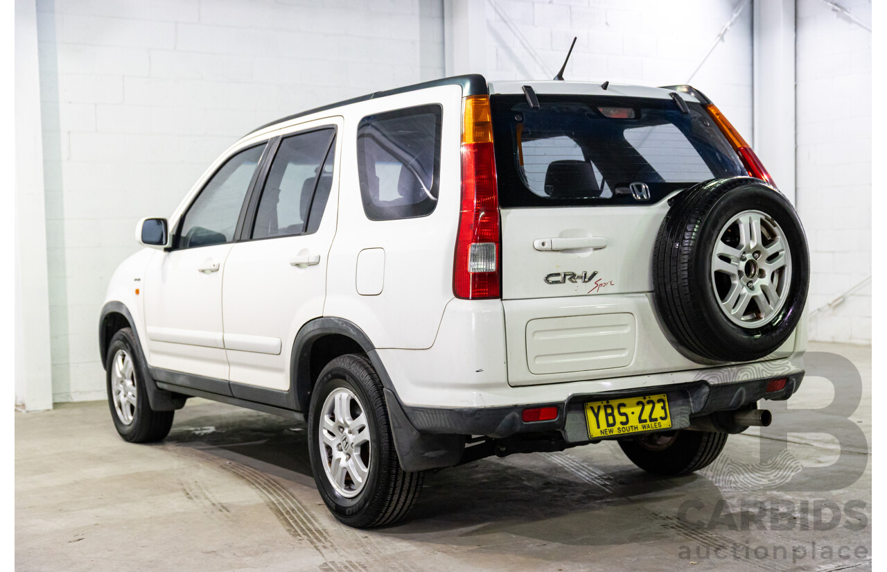 8/2002 Honda CR-V (4x4) MY02 4d Wagon Taffeta White 2.4L