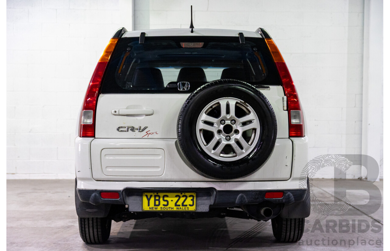 8/2002 Honda CR-V (4x4) MY02 4d Wagon Taffeta White 2.4L