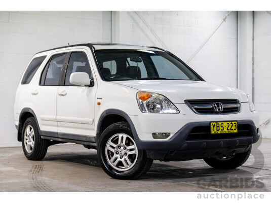 8/2002 Honda CR-V (4x4) MY02 4d Wagon Taffeta White 2.4L