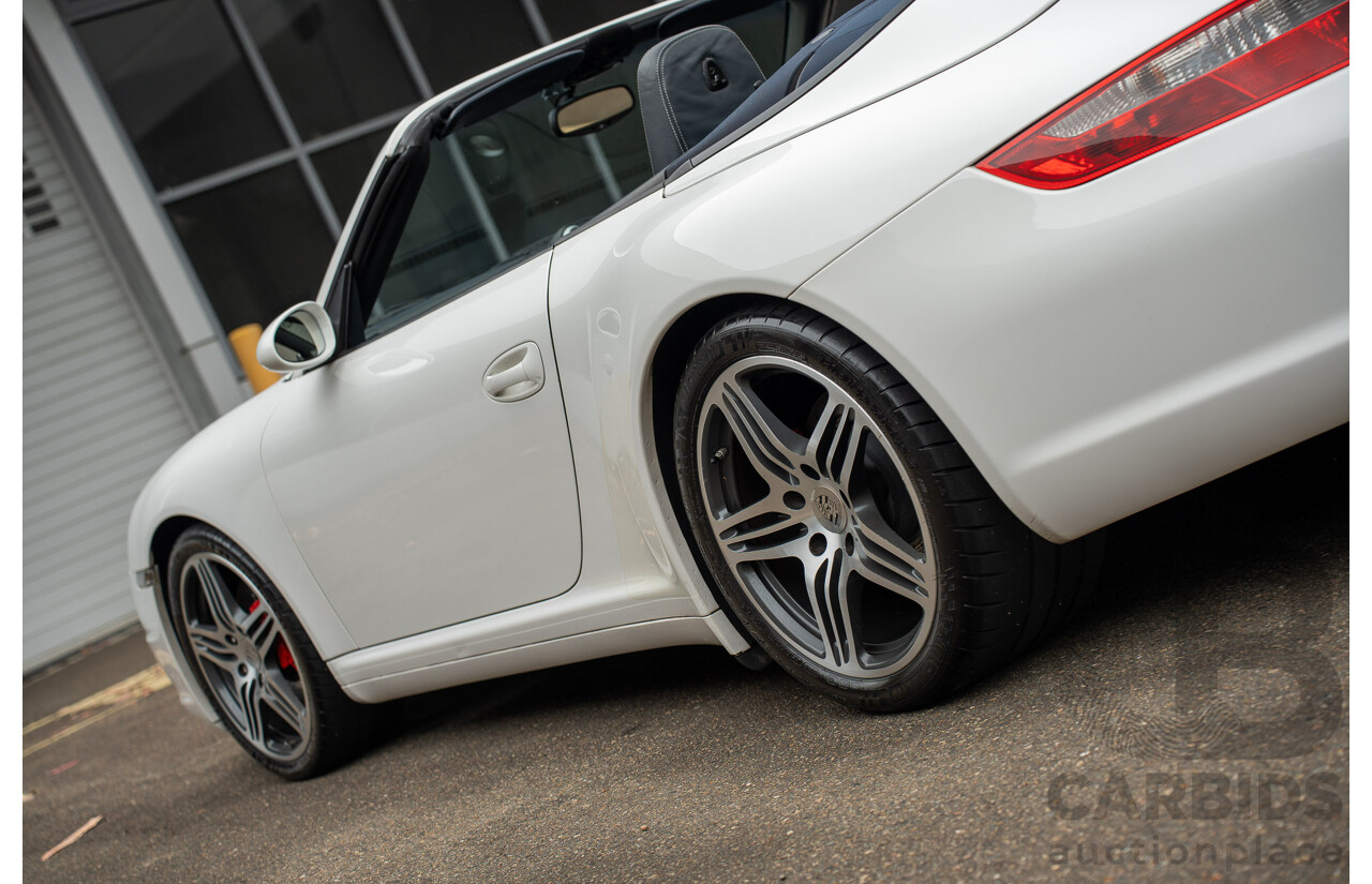 2007 Porsche 911 Carrera 4 S 997 (AWD) 2d Cabriolet Carrara White 3.8L - 12/13 Personal Import