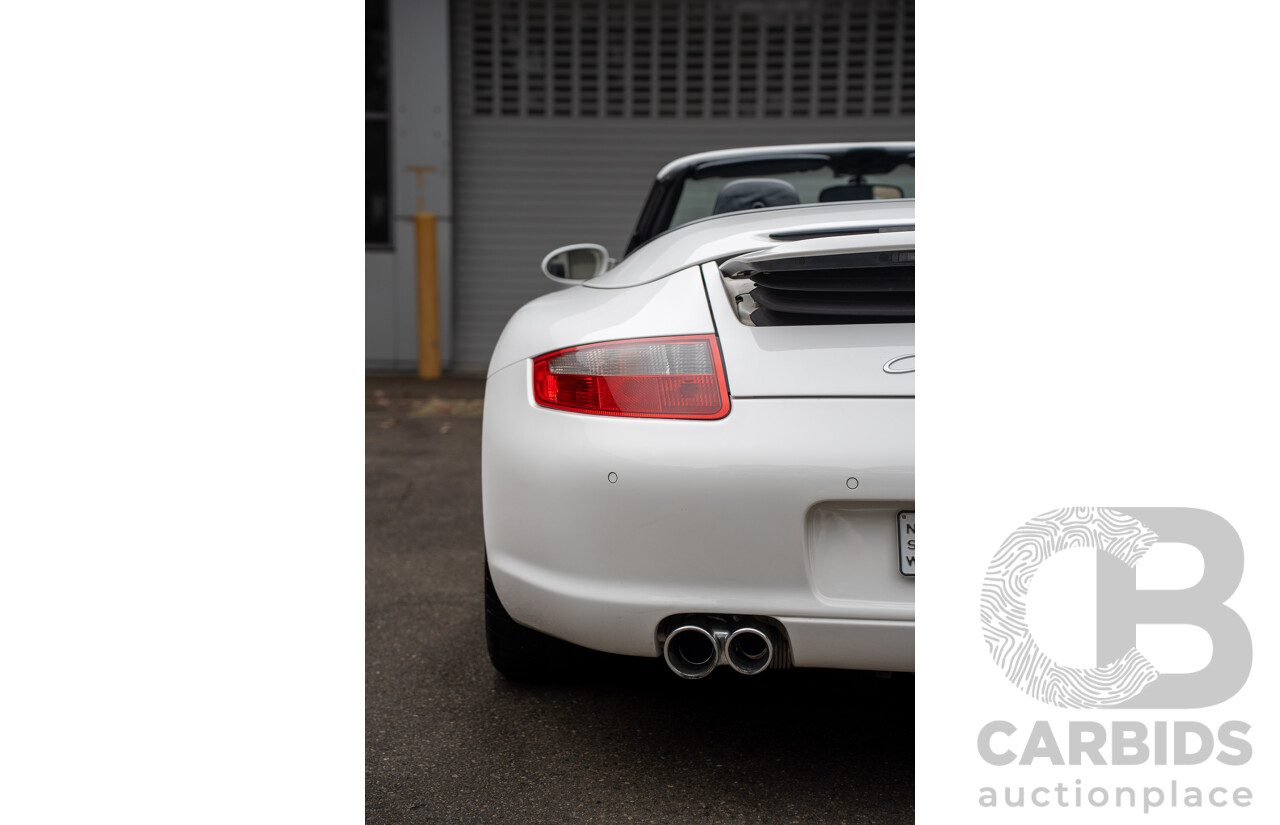 2007 Porsche 911 Carrera 4 S 997 (AWD) 2d Cabriolet Carrara White 3.8L - 12/13 Personal Import