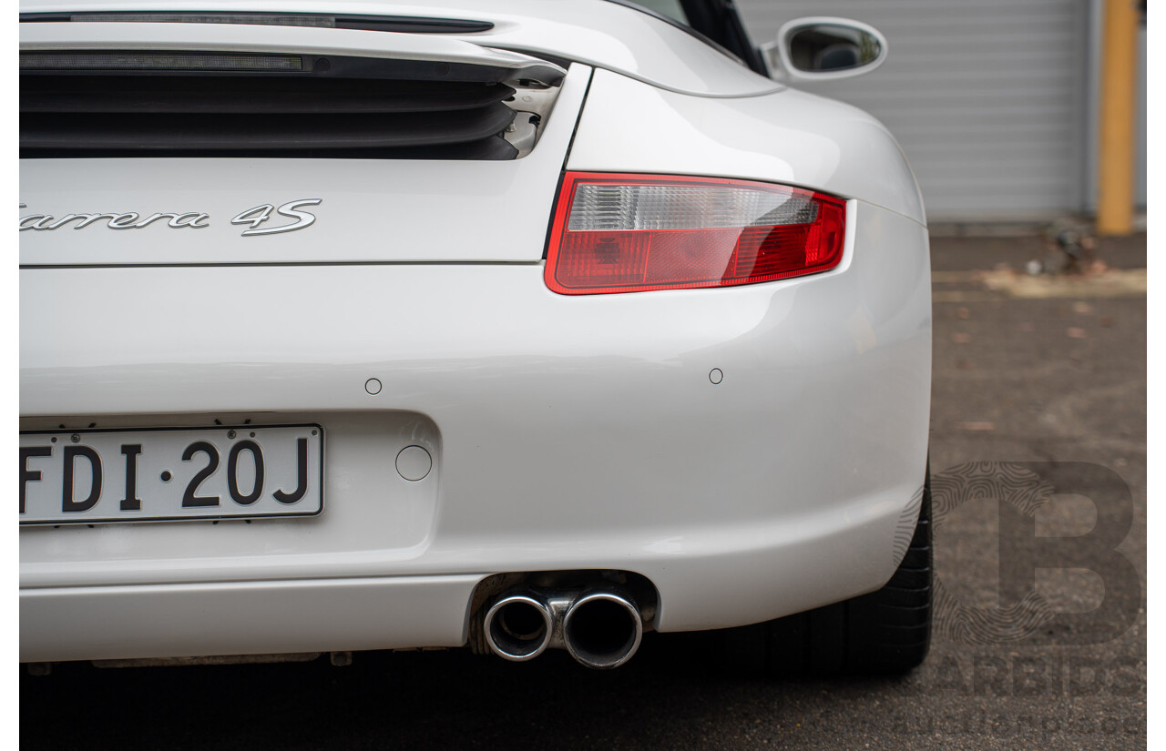 2007 Porsche 911 Carrera 4 S 997 (AWD) 2d Cabriolet Carrara White 3.8L - 12/13 Personal Import