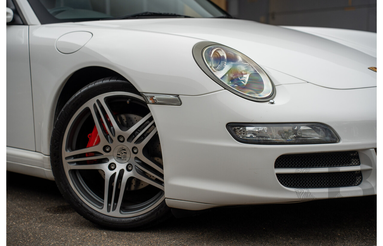 2007 Porsche 911 Carrera 4 S 997 (AWD) 2d Cabriolet Carrara White 3.8L - 12/13 Personal Import