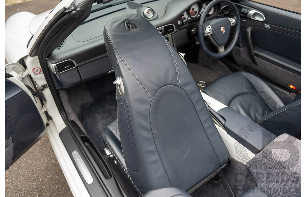 2007 Porsche 911 Carrera 4 S 997 (AWD) 2d Cabriolet Carrara White 3.8L - 12/13 Personal Import