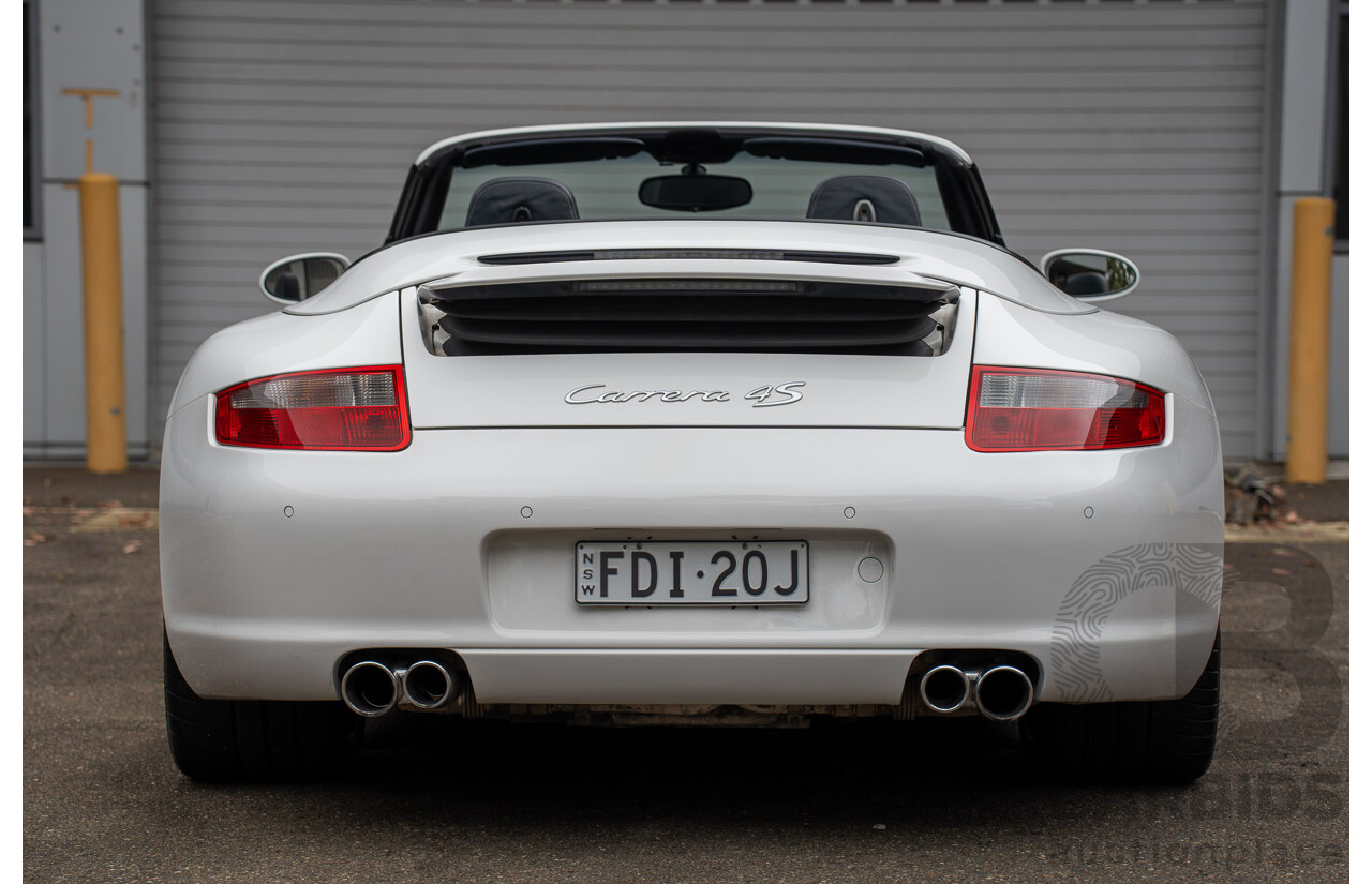 2007 Porsche 911 Carrera 4 S 997 (AWD) 2d Cabriolet Carrara White 3.8L - 12/13 Personal Import