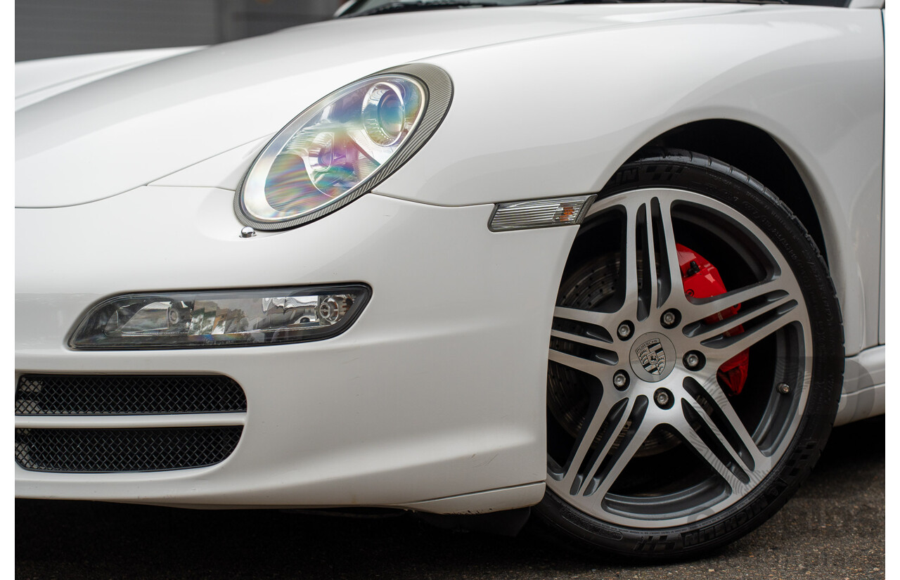 2007 Porsche 911 Carrera 4 S 997 (AWD) 2d Cabriolet Carrara White 3.8L - 12/13 Personal Import