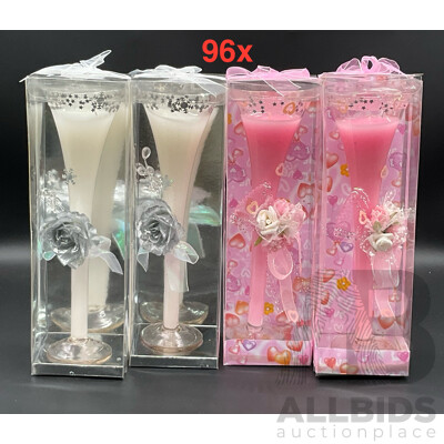 Decorative Scented Candle in Glass - Lot of 96