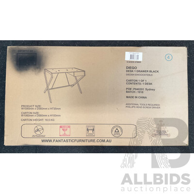 Fantastic Furniture DIEGO Desk with 1 Drawer