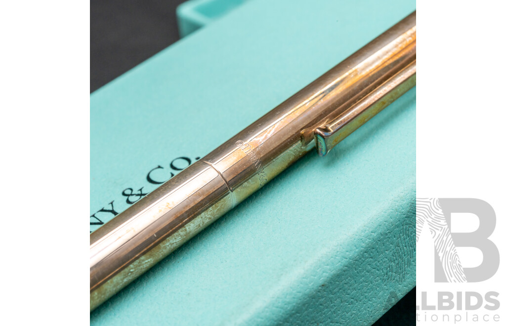 Tiffany & Co. Sterling Silver Pen with Original Presentation Box, 20.80 Grams