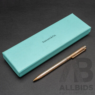 Tiffany & Co. Sterling Silver Pen with Original Presentation Box, 20.80 Grams