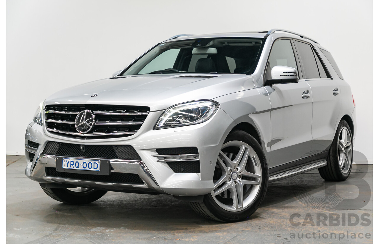 3/2014 Mercedes Benz ML 400 (4x4) AMG Sports Pack 166 MY14 4d Wagon Iridium Silver Metallic Twin Turbo V6 3.0L