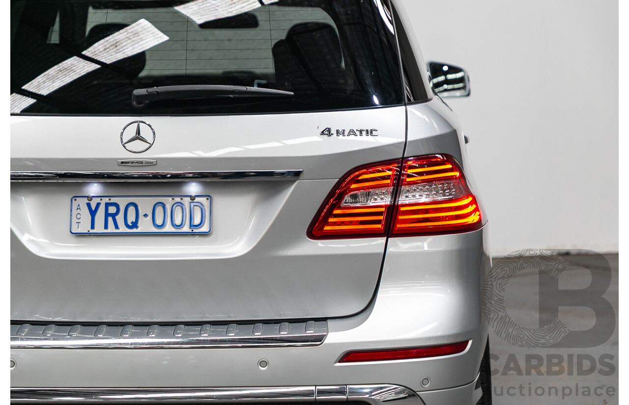 3/2014 Mercedes Benz ML 400 (4x4) AMG Sports Pack 166 MY14 4d Wagon Iridium Silver Metallic Twin Turbo V6 3.0L