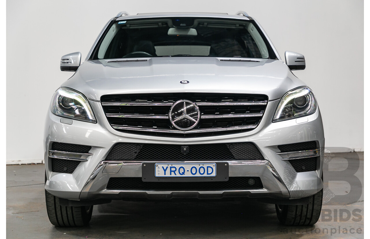 3/2014 Mercedes Benz ML 400 (4x4) AMG Sports Pack 166 MY14 4d Wagon Iridium Silver Metallic Twin Turbo V6 3.0L