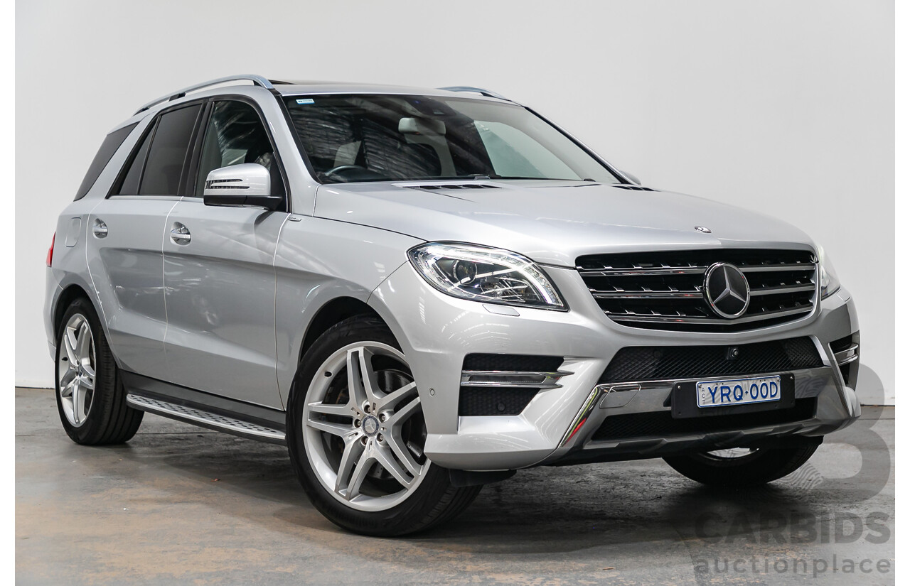 3/2014 Mercedes Benz ML 400 (4x4) AMG Sports Pack 166 MY14 4d Wagon Iridium Silver Metallic Twin Turbo V6 3.0L