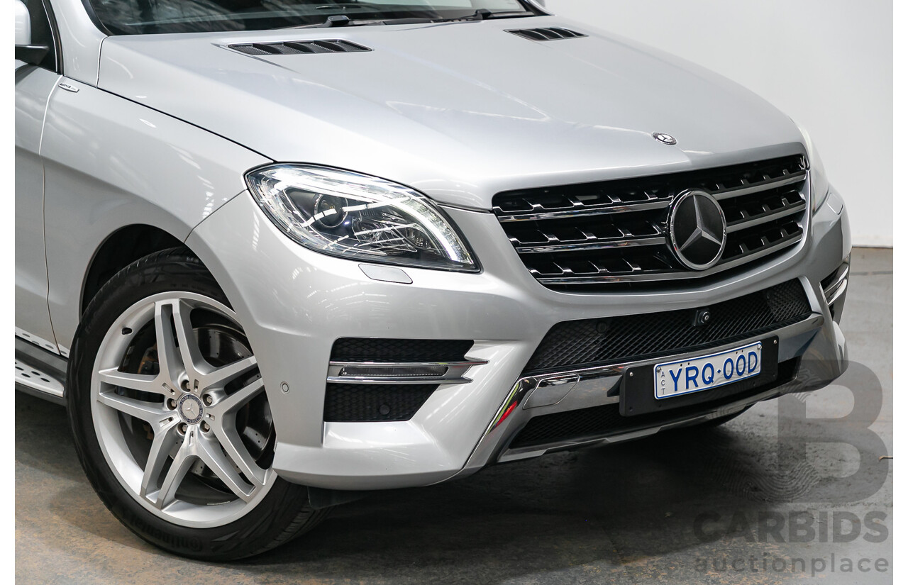 3/2014 Mercedes Benz ML 400 (4x4) AMG Sports Pack 166 MY14 4d Wagon Iridium Silver Metallic Twin Turbo V6 3.0L