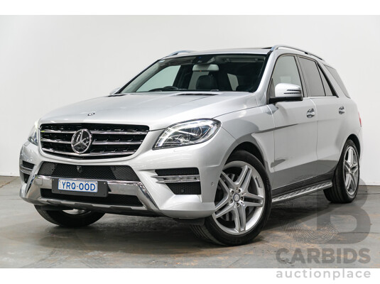 3/2014 Mercedes Benz ML 400 (4x4) AMG Sports Pack 166 MY14 4d Wagon Iridium Silver Metallic Twin Turbo V6 3.0L