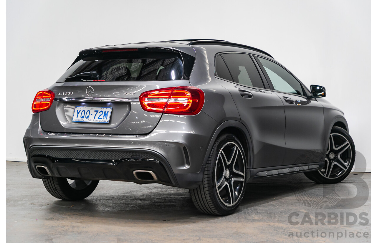 Mercedes-Benz GLA200 CDI AMG Pack X156 MY15 4D Wagon Mountain Grey Metallic Turbo Diesel 2.1L