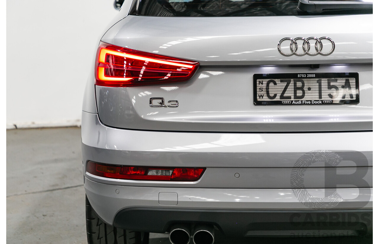 5/2015 Audi Q3 2.0 TFSI SPORT QUATTRO (132kW) AWD 8U MY16 4D Wagon Florett Silver Metallic Turbo 2.0L